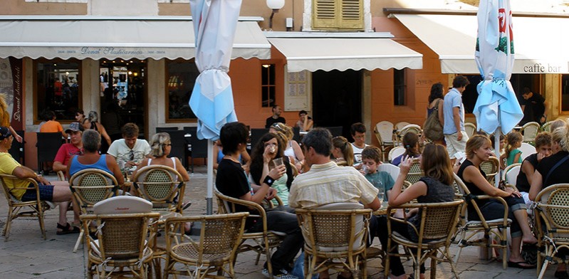Cafe in Split Croatia Europe
