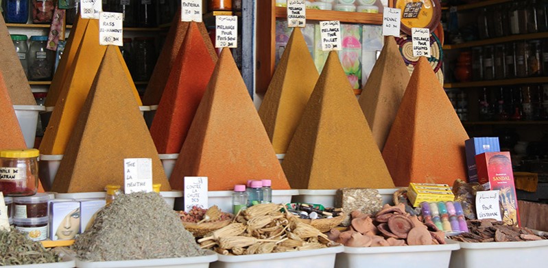 Marrakech spice store Morocco