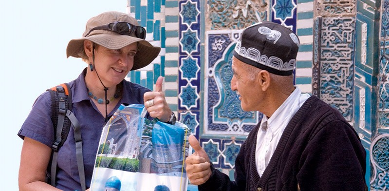 Local man in Uzbekistan