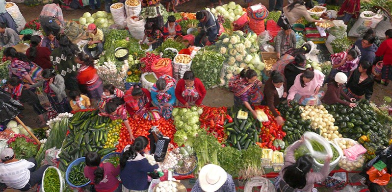 Chicastenango market in Guatemala by Liz Noonan