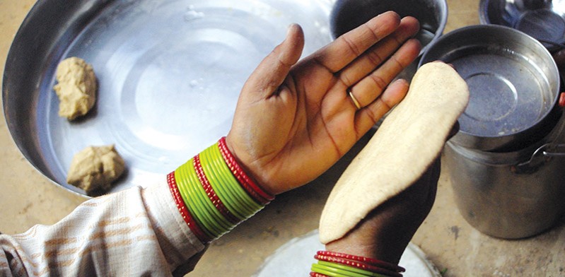 Cooking in Rajasthan India