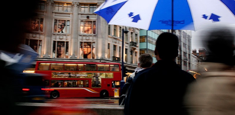 On the streets of London United Kingdom by Michelle Tan