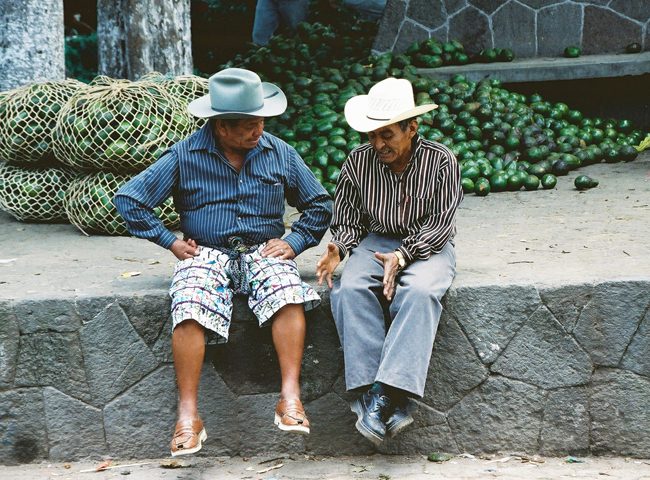 Men talking in Guatemala