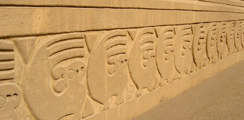 Chan Chan historic site in Peru South America