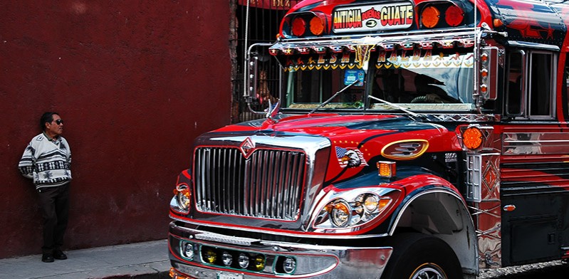 local bus in Guatemala