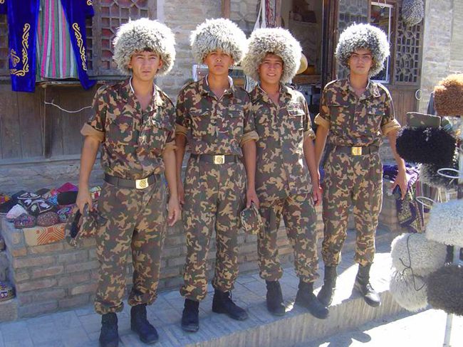 soldiers in Turkmenistan