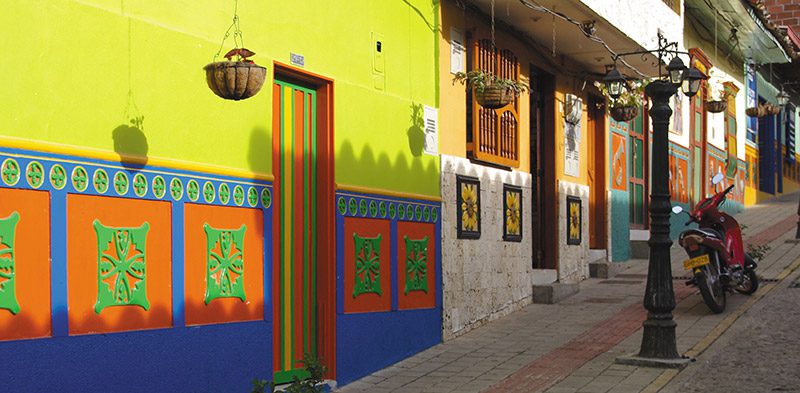 Colourful laneways of Colombia