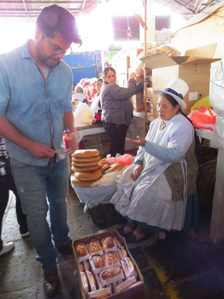 Alejandro at Mercado de San Jose in Cuzco Peru