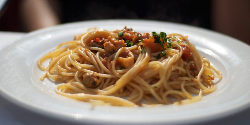 Bigoli with seafood. Credit Jason Crane, Flickr