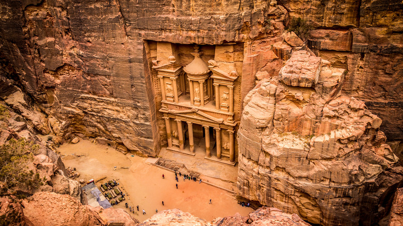 Overlooking The Treasury in Petra