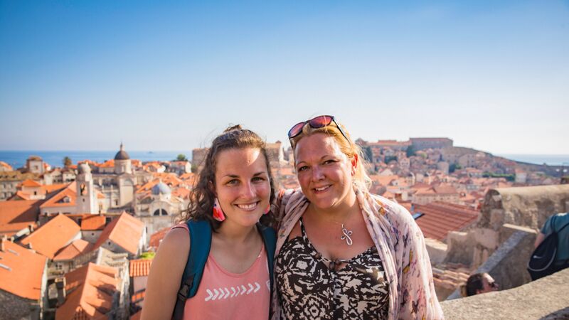 Walking the walls surrounding King's Landing (aka Dubrovnik)