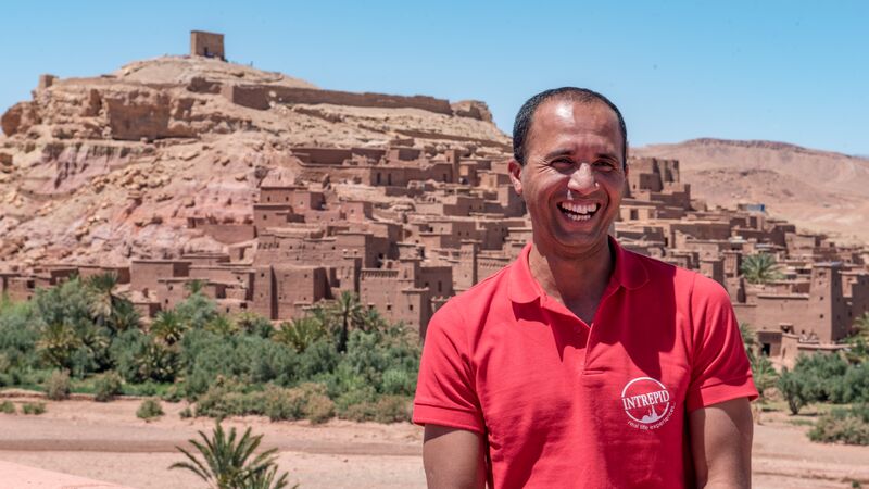 Intrepid local leader Tariq in Ait Benhaddou