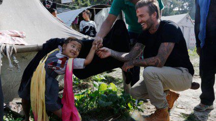 Mend it like Beckham: Intrepid works with soccer superstar to get Nepal back on its feet