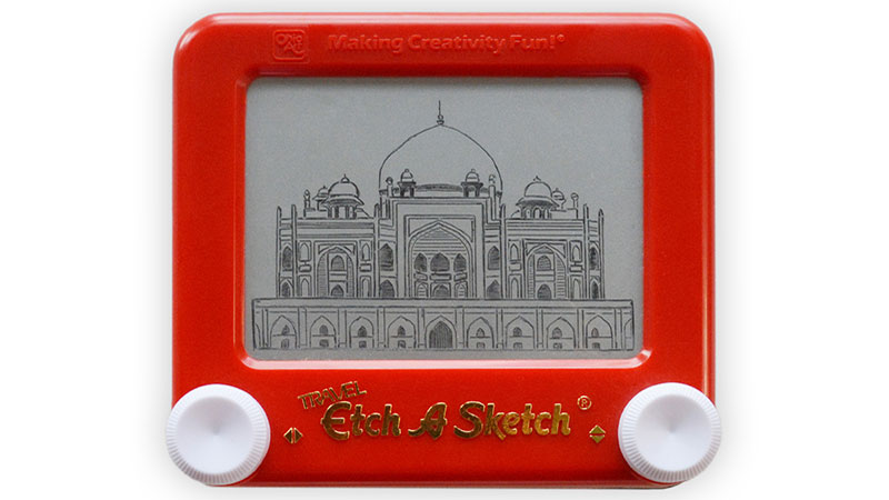 India on an etch a sketch.you ve never seen it like this before The Good Times by Intrepid