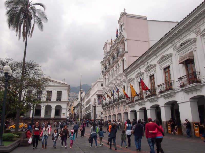 Quito historic center Ecuador