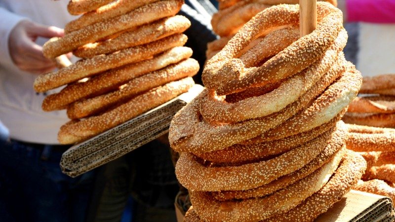 Greek Sesame Bread rings (Koulouri)