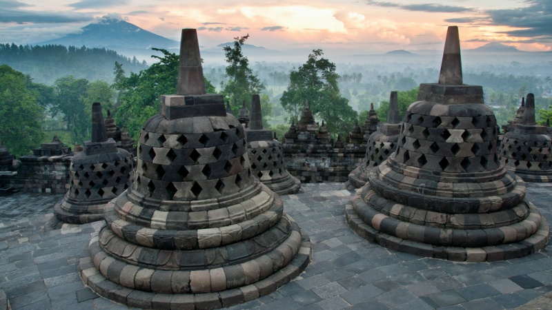 Borobudur Temple in Java