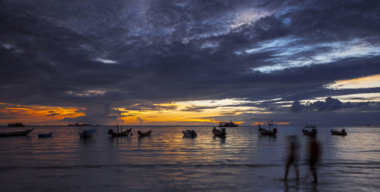 Sunset Ko Tao beach