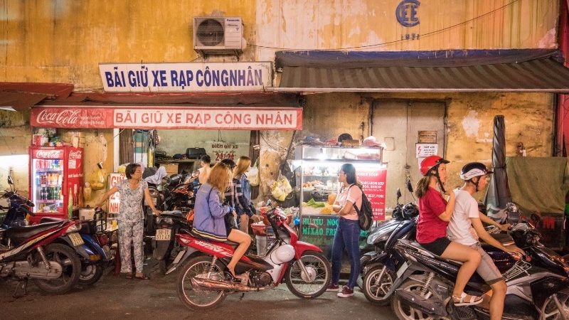 Crossing The Street in Vietnam