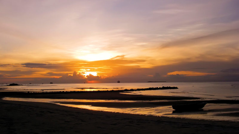 Sunset Zanzibar beach