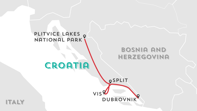 one week trip to croatia