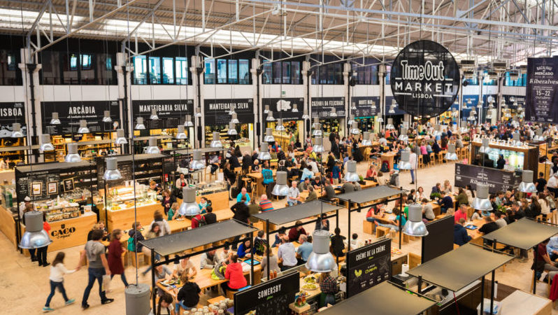 Food Market Mercado da Ribeira Lisbon Portugal