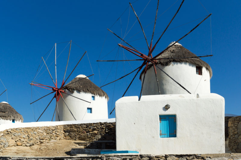 Mykonos windmills Greece