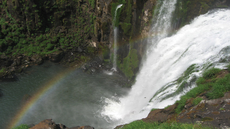 Iguazu Falls from helicopter