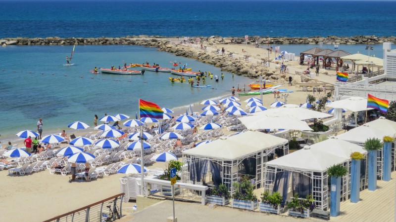 Tel Aviv's gay beach, Hilton Beach