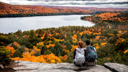 trekking camping trip