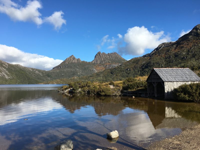 Dove Lake Boathouse Tasmania Australia