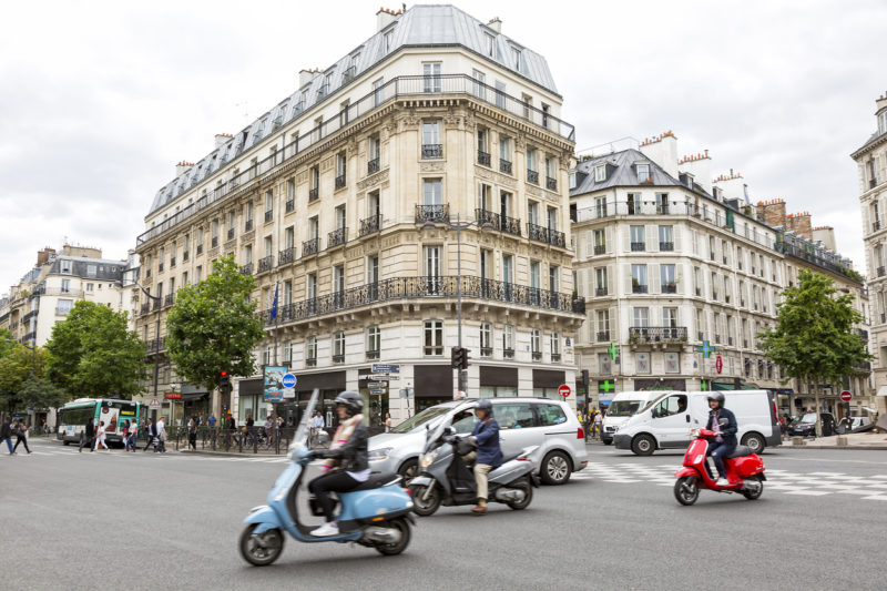 Street Scene, Boulevard St-Germain, Paris, France