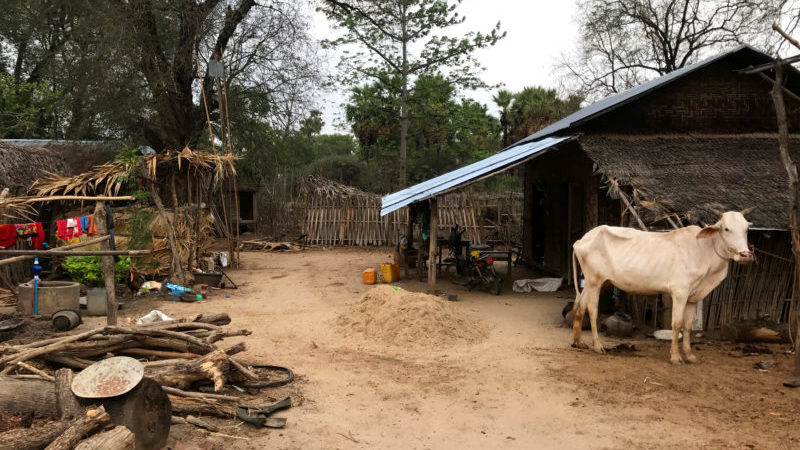 Community-based tourism in Myanmar: a typical family home in rural Myanmar