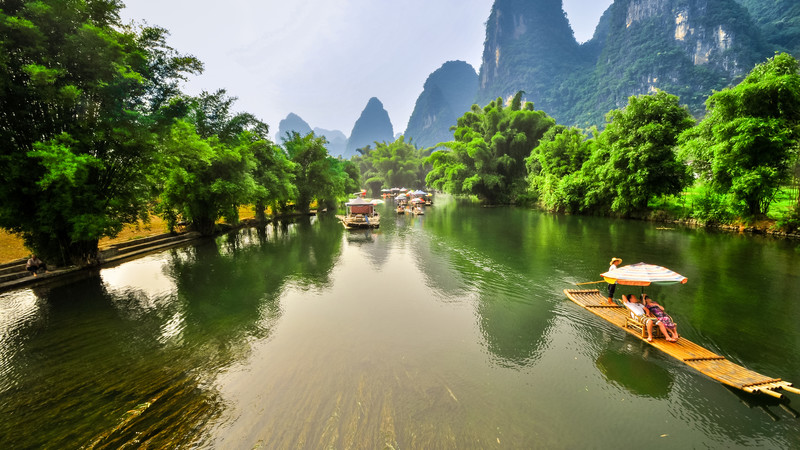 Guilin National Park, China  Guilin, National parks, River