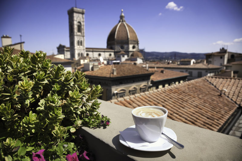 Italian coffee Florence cathedral