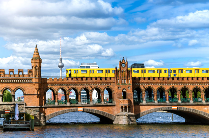 Oberbaum Bridge Berlin street art Germany