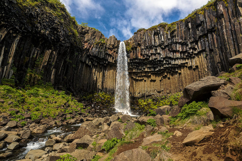 Waterfalls Iceland Svartifoss