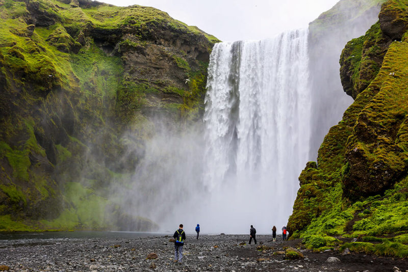 Iceland waterfalls Skogafoss