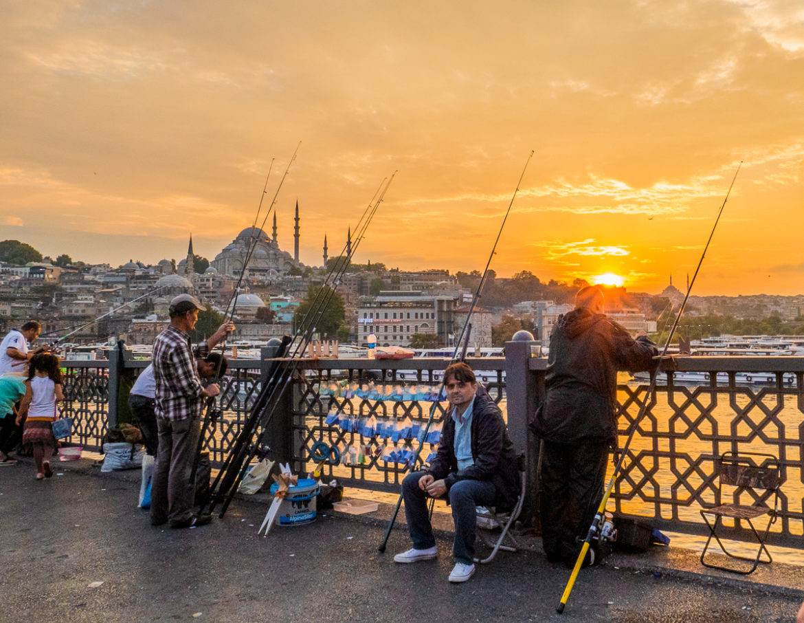 Galata Bridge Turkey Istanbul