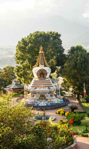 Beautiful Buddhist stupa