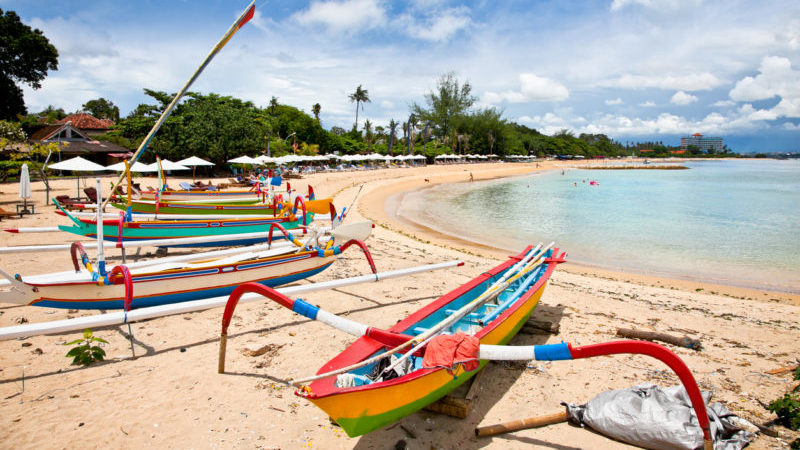 Sanur Bali fishing boats Southeast Asia