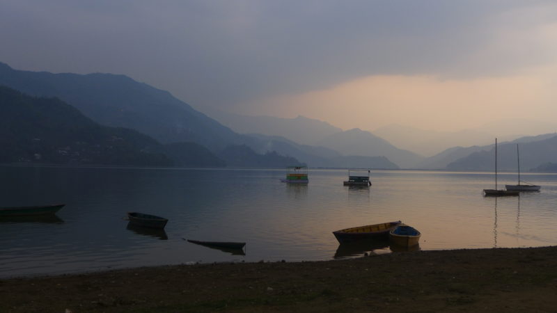 Nepal lake Pokhara