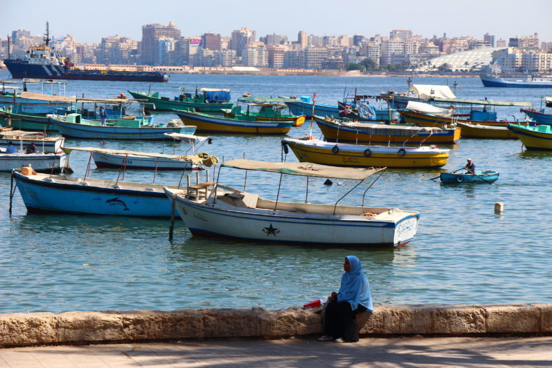 Alexandria waterfront Egypt