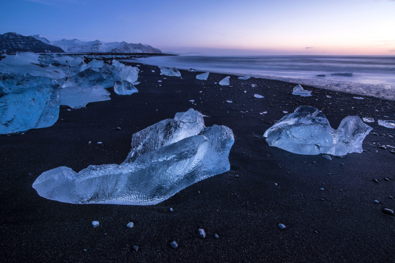 Iceland winter Diamond Beach