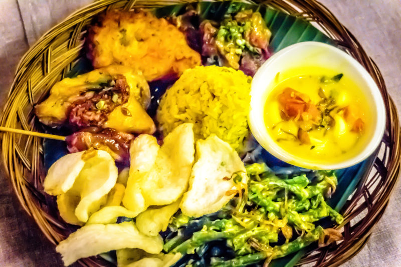 Nasi Campur Indonesia food Sumatra