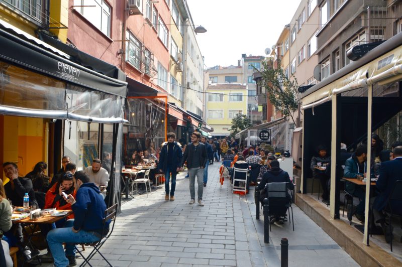 Breakfast street Istanbul food in Turkey