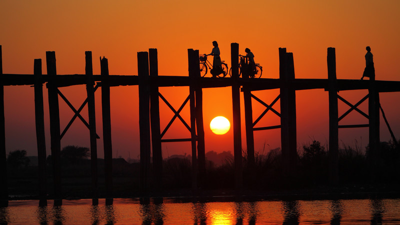 Mandalay Myanmar sunset