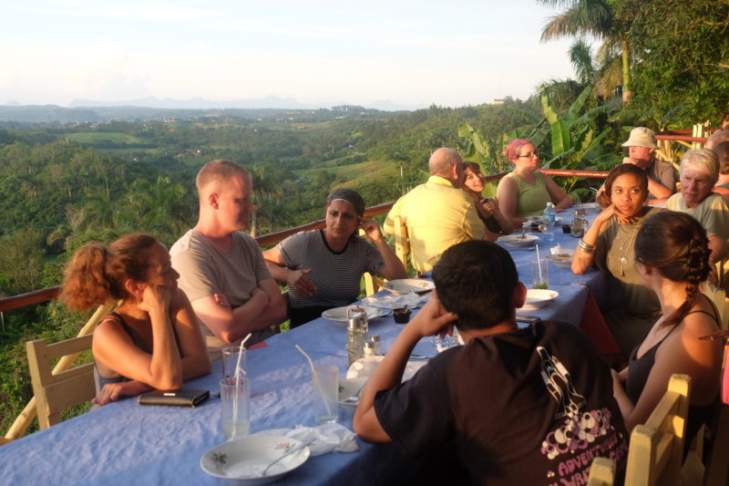 Vinales Cuba dinner