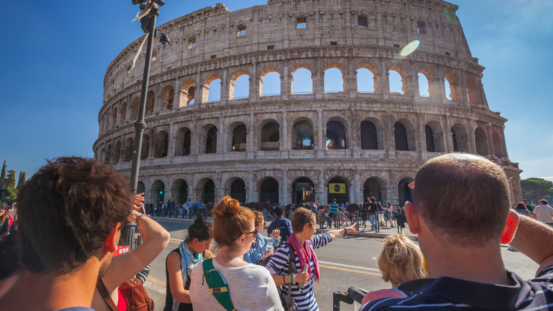 Best food in Italy Rome Colosseum