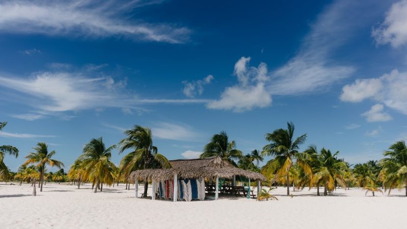 Beach shack at Playa Paraiso, Cuba